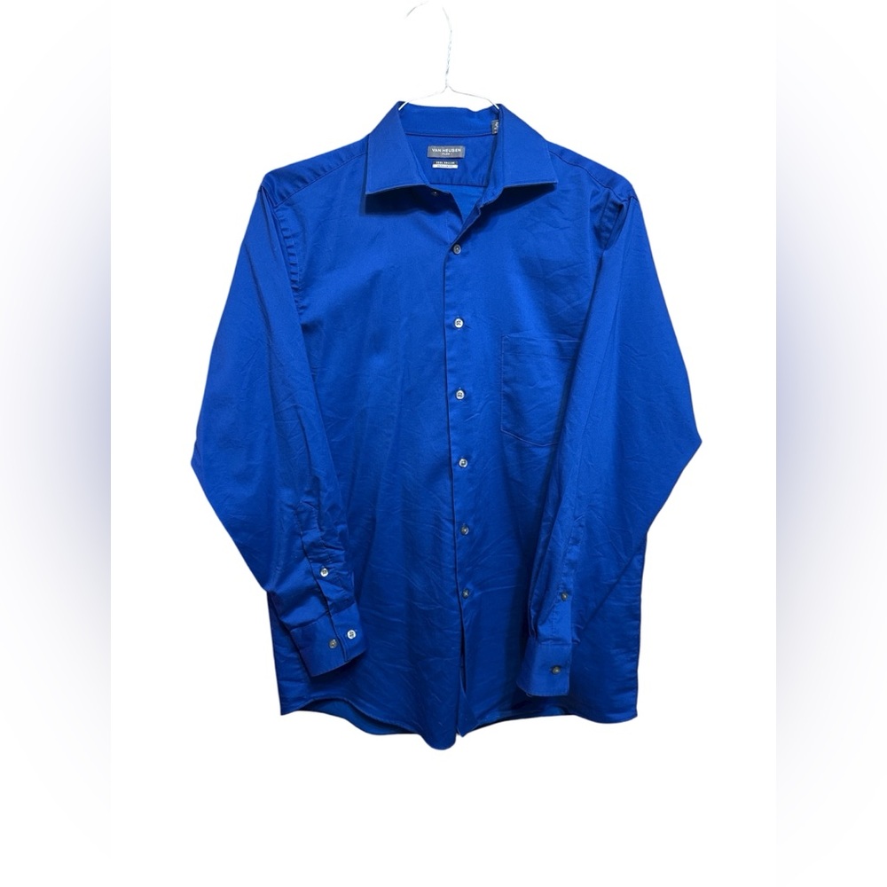 Van Heusen Flex Regular Fit Shirt - Vibrant Blue